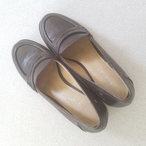 New! Nine West Round Toe Loafers with Heels